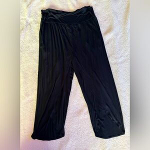 NWOT Athleta Black Wide-Leg Pants